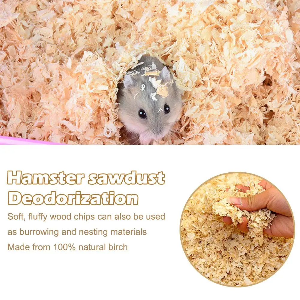 500g aserrín de madera Natural hámster desodorante para mascotas eliminar el olor polvo estera caliente aserrín sabor para conejos Chinchillas ardillas