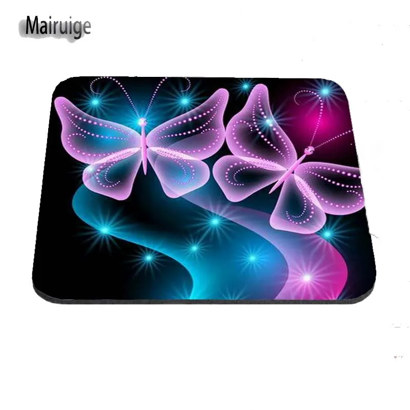 Beautiful Butterfly Computer Gaming Mouse Pad Gamer Play Mats Customization Supported Decorate You Desk 18*22/25*20/29*25*2cm