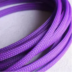 1-50M Cable Sleeves 3-25mm Purple Snakeskin Mesh Wire Protecting Nylon Tight PET Expandable Insulation Sheathing Braided Sleeves
