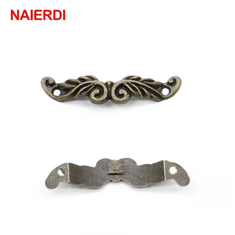 NAIERDI-tiradores de bronce para cajón, perillas de joyero antiguo para puerta de armario, herrajes para muebles de madera, 20 Uds.