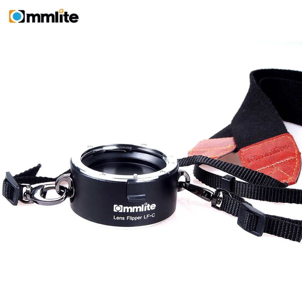 Commlite Lens Flipper Double Dual Lens Holder Quick Changing Tool with Strap Lanyard for Canon Nikon Sony E-Mount