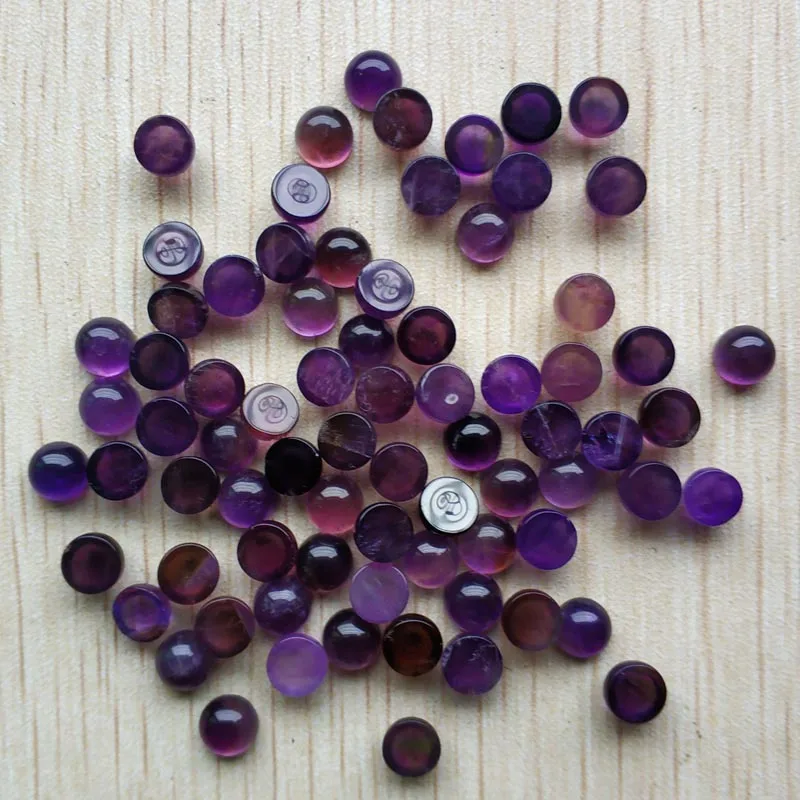 Wholesale 50pcs/lot 2018 fashion high quality natural stone round CAB CABOCHON 6mm beads for jewelry Accessories making free