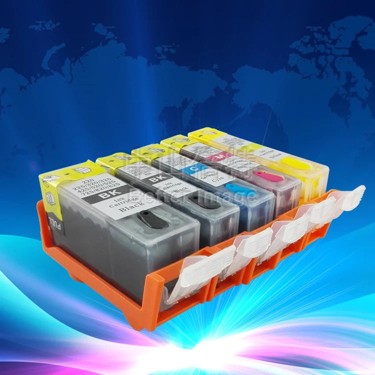 

INK WAY 5 SETS PGI-670 CLI-671 edible ink cartridge with one time chips for MG7760 MG7766 MG7765 etc.