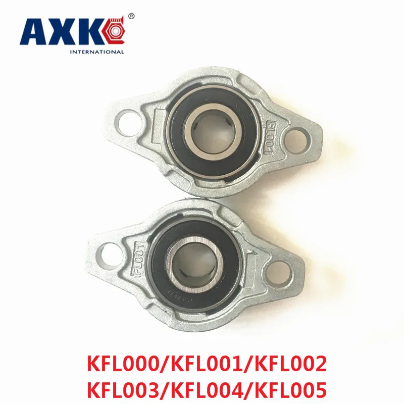 

Axk 2pcs Kfl000/kfl001/kfl002/kfl003/kfl004/kfl005/kfl006 Pillow Block Ball Bearing Zinc Alloy Miniature Bearings With Sleeve