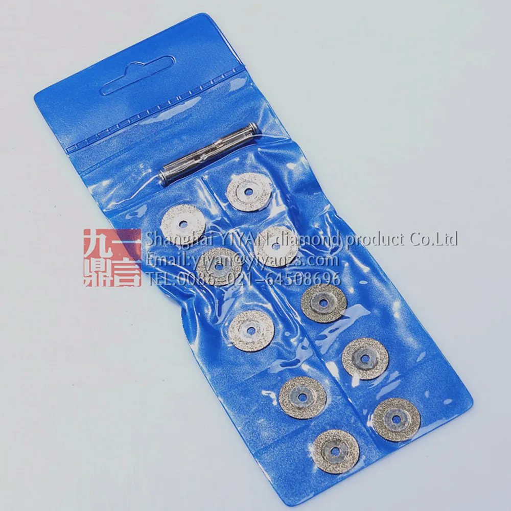 2sets/lot 20mm Diamond coated rotary cutting cut off wheel blades disc Set die grinder use free shipping