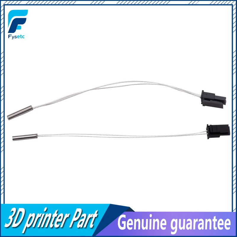 

2pcs PT100 Temperature Sensor Cable Up To 400 Degree Molex Connector For V6 Chimera Lite6 Hotend 3D Printer