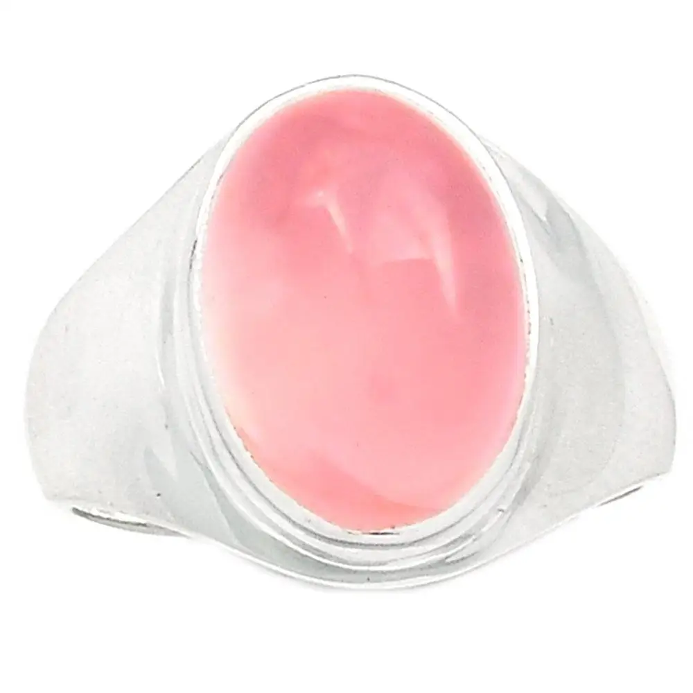 

Lovegem Genuine ROSE QUARTZ Ring 925 Sterling Silver,Size :8.25, AR1910