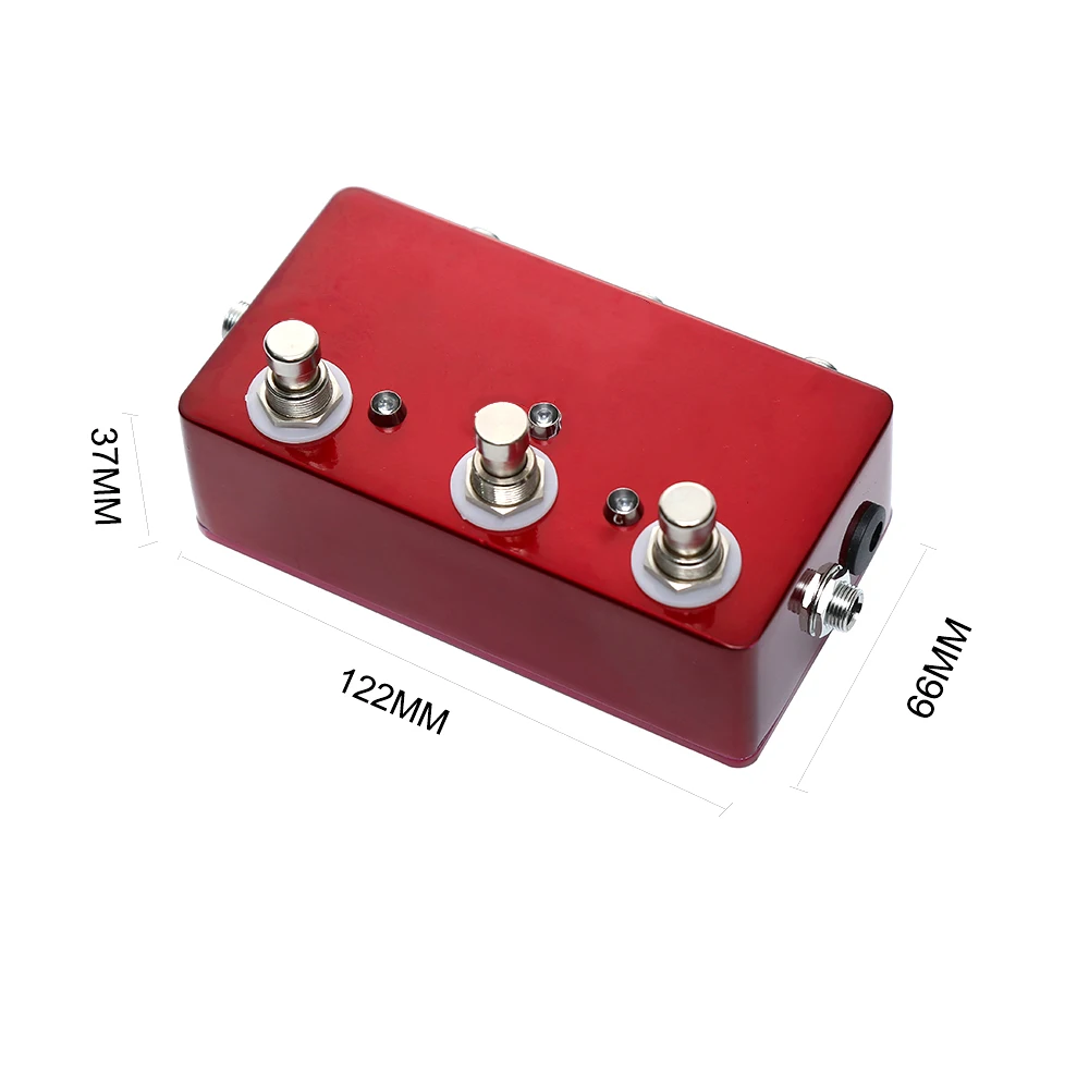 Customized Logo 3 Channel Guitar Pedal Looper Effect Aluminum Enclosure Pedals For Music Accessories