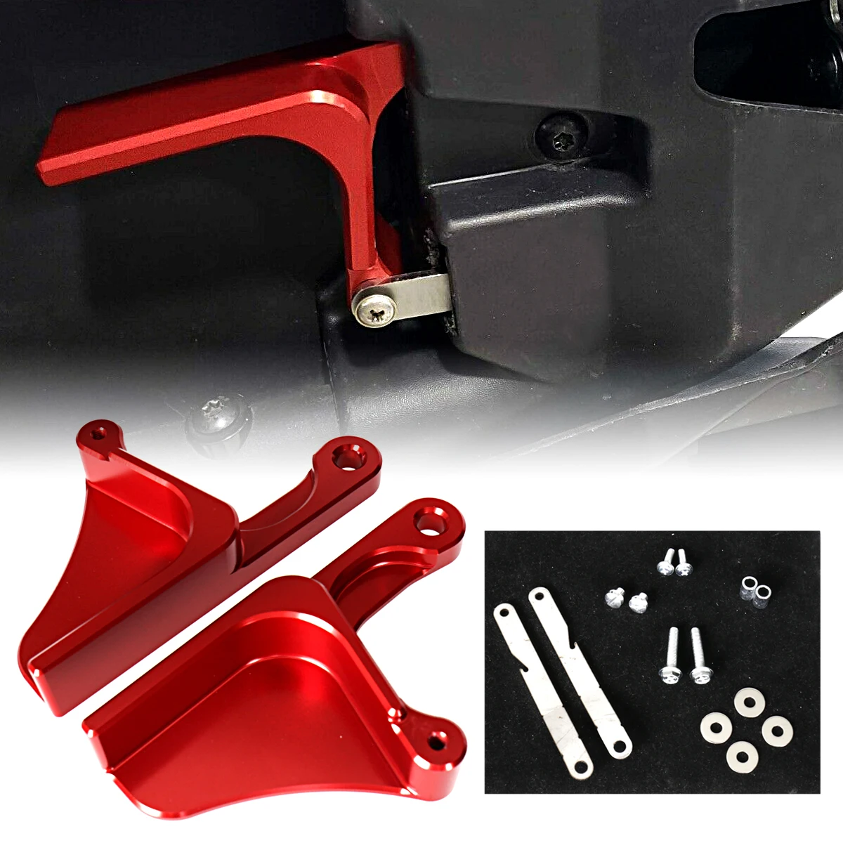 Left&Right Red Billet Aluminum Anodized Door Handle Sets Fit For Can-Am Maverick X3 2017 2018 2019 2020 2021 2022 2023