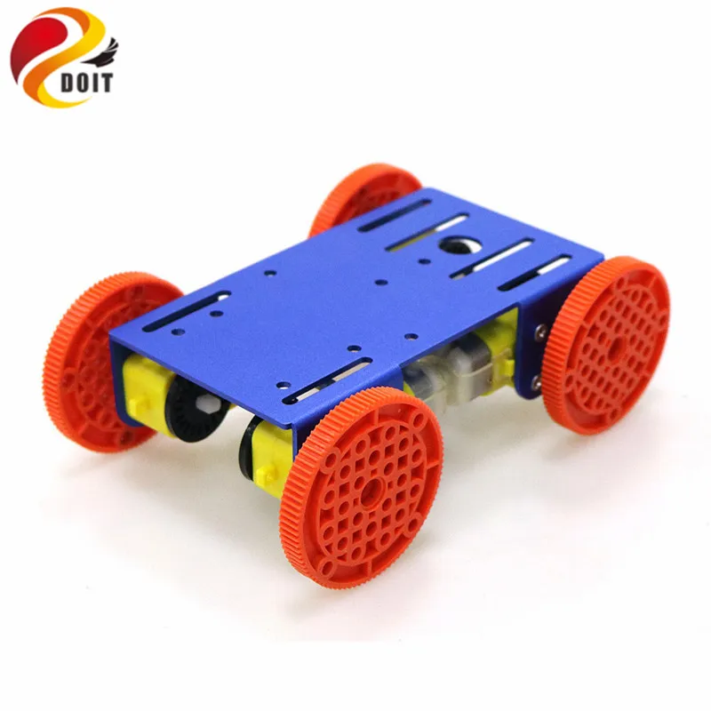 Chassi robô inteligente 4wd, modelo de carro com 4 peças, motor tt, placa de metal para arduino nodemcu raspberry pie, peças de brinquedo diy rc c101