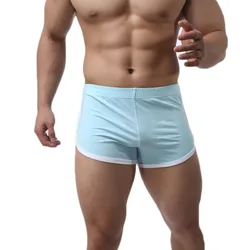 Männer der Pfeil Hosen Baumwolle Boxer Mid-Taille Binden Unterhose Pouch für Männlichen Badehose Boxer Workout Badehose Boxer Shorts