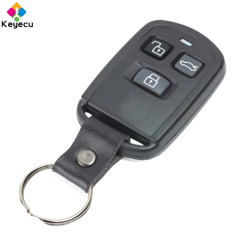 Część wymienna KEYECU obudowa pilota z kluczykiem samochodowym Case Fob 3 przyciski dla HYUNDAI Sonata 2002-2005 Accent 2000-2005 X300 2001-2003 X350