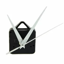 DIY Black Quartz Wall Clock White Hands Movement Mechanism Repair Tool Parts Kit