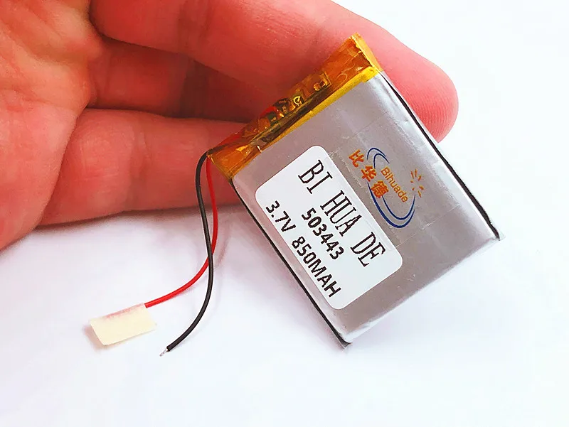 1/2/4Pcs Size 503443 3.7V 850 mah Lithium polymer Battery With Protection Board For MP3 MP4 MP5 GPS DVD Toy LED Light Headphone