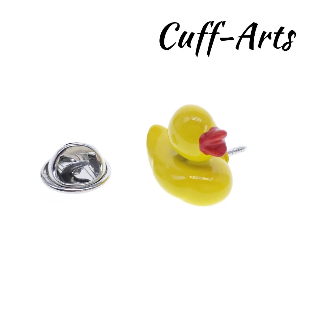 بروش طية صدر السترة دبوس للرجال دبابيس و دبابيس الأصفر بطة شارة دبوس مجوهرات بروشيه دبوس دي لا solapa بواسطة Cuffarts P10212 #4