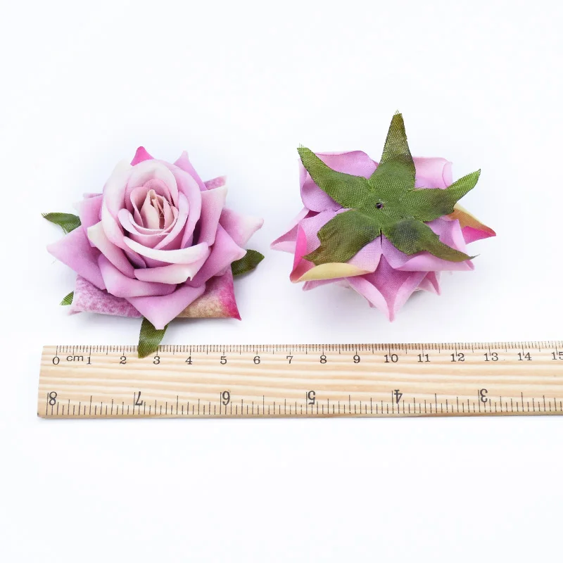50 Stück Flanellrosen Dekorative Blumenkränze Wohnaccessoires DIY Kopfbedeckung Foto-Requisiten Herbstdekoration Hochzeit – Detail 6