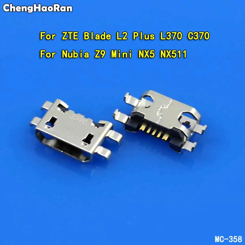 

ChengHaoRan For Nubia Z9 Mini NX511 Micro USB Jack Charging Port Connector Plug Dock Socket For ZTE Blade L2 Plus L370 C370