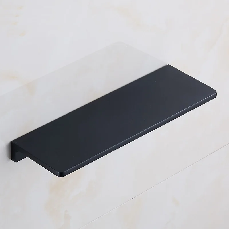 MTTUZK Solid Space Aluminum Black Bathroom shelf Bathroom Dressing table Phone Rack Bathroom Shelves Bathroom Accessories