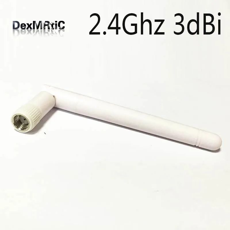 2.4Ghz Antenna  3dBi  Omni RP-SMA Connector  Wifi Router Adapter White  NEW Wholesale