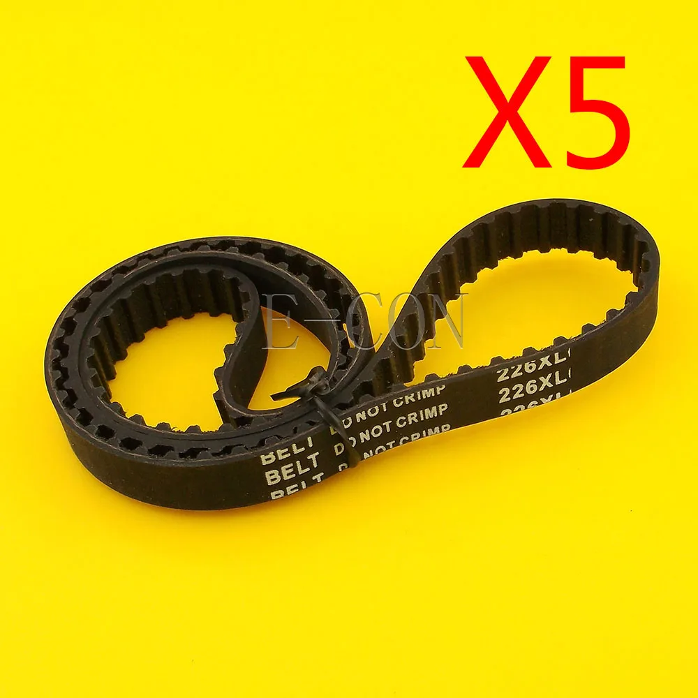 

5pcs 226XL Timing Belt L039 113Teeth Width 0.39inch(10mm) XL Positive Drive Pulley for CNC Stepper Motor and Engraving Machine