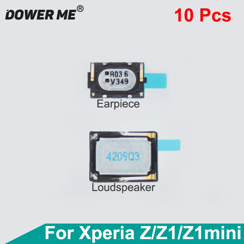 Dower Me 10Pcs Top Ear Speaker Earpiece Bottom Loudspeaker With Adhesive For Sony Xperia Z L36H Z1 L39H Z1 Compact M51W Z1mini