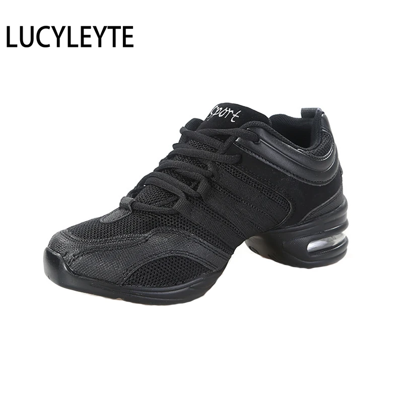 Hot Sports Feature Soft Outsole Breath Dance Shoes LUCYLEYTE Sneakers For Woman Practice  Modern  Jazz  