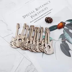 10pcs Laser Cut Wood Guitar Embellishment Wooden Shape Craft Wedding Decor