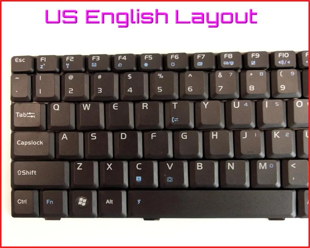 Novo Teclado EUA Inglês Versão para ASUS F9G F9J F9Z F9JE F9S F9SG F9DC F9 F9D F9E F9F 04GNER1KUS00 Laptop