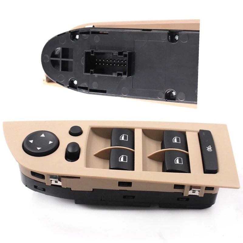 

61319217334 Beige Panel Power Window Control Switch For BMW E90 318i 320i 325i 335i High Quality Console Left Car Accessories