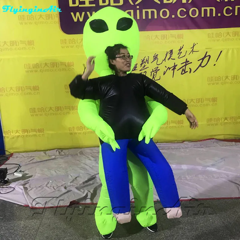 2m Parade Inflatable Alien Fun E.T. Alien abduct Human Inflation Extraterrestria Costume