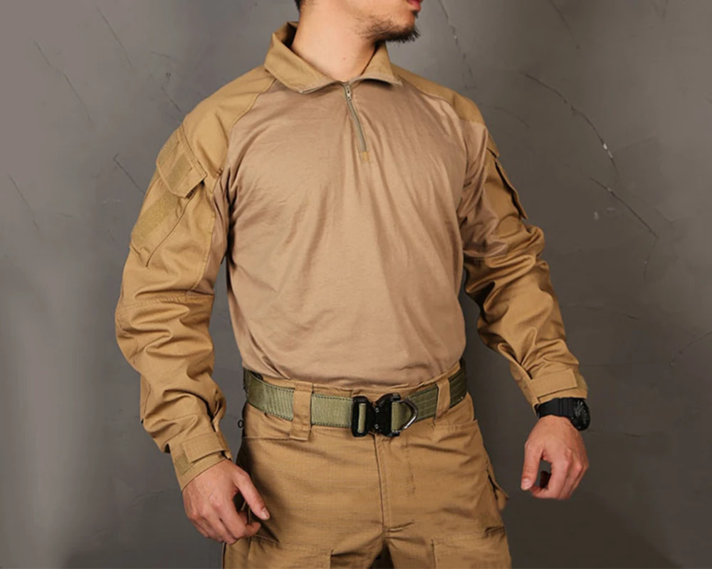 EMERSONGEAR-Tactical Military Combat Shirt, Bdu Shirt, Coyote Brown, EM9422, Gen3