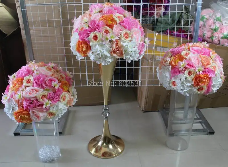 SPR NEW!!Free shipping!10pcs/lot wedding table artificial flower ball wedding centerpiece flower walls backdrop decorative flore