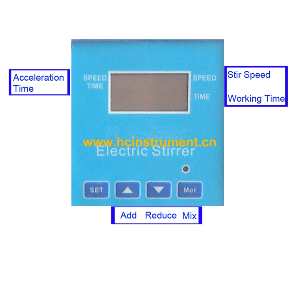 Free shipping, Stirring Volume Max 100L LCD Laboratory Overhead Stirrer with Timer