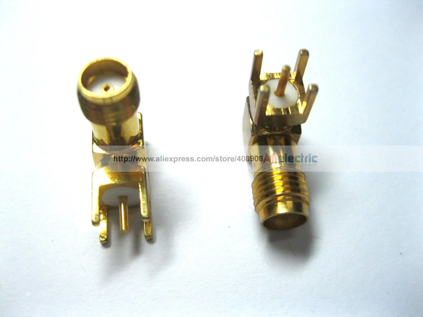 

10 Pcs SMA RF Female Board Mount Coaxial Connector 90'