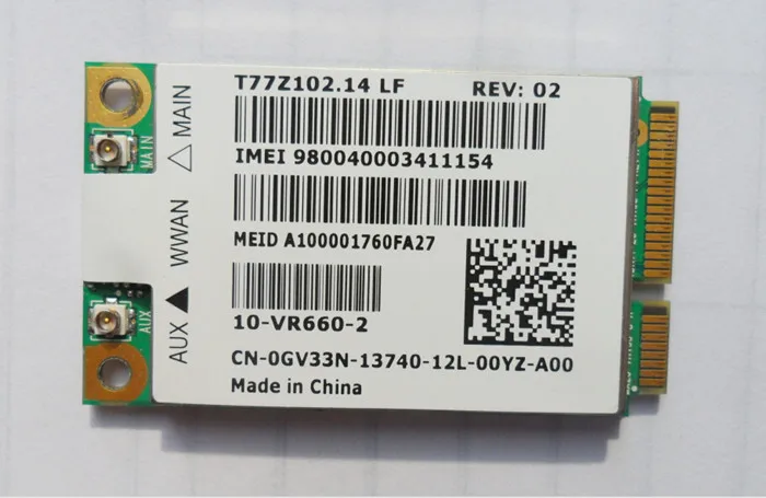 JINYUSHI For 5620 DW5620 GOBI2000 3G 100% Original WCDMA HSDPA/HSPA+ Module Free Shipping For E6500 E6510 E4300 and so on