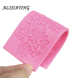 1Pcs Lace Mat Pad Fondant Flowers Decoration Silicone Mold Surafcraft Bakeware Baking Tools Cake Decorating Lace Mold D0774