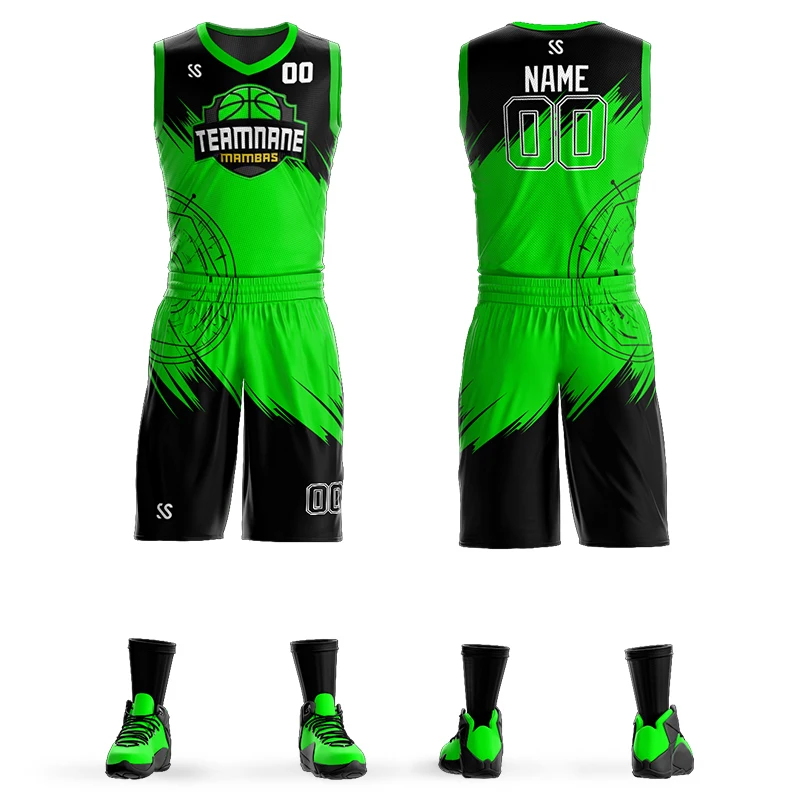 Custom Adult Youth Basketball uniform Set Sportswear Training Shirts Basketball Jersey and Shorts sublimation printing