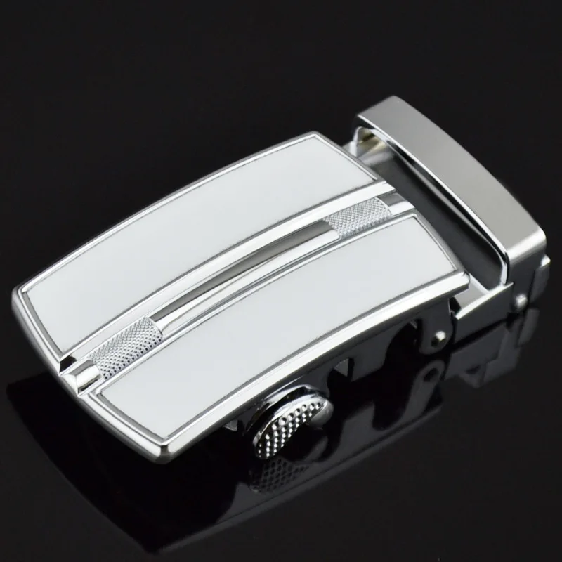 Hot Selling Men's Belt Head Automatic Buckling Head Men Belt Head Business Leisure LY10257- White automatic belt buckle