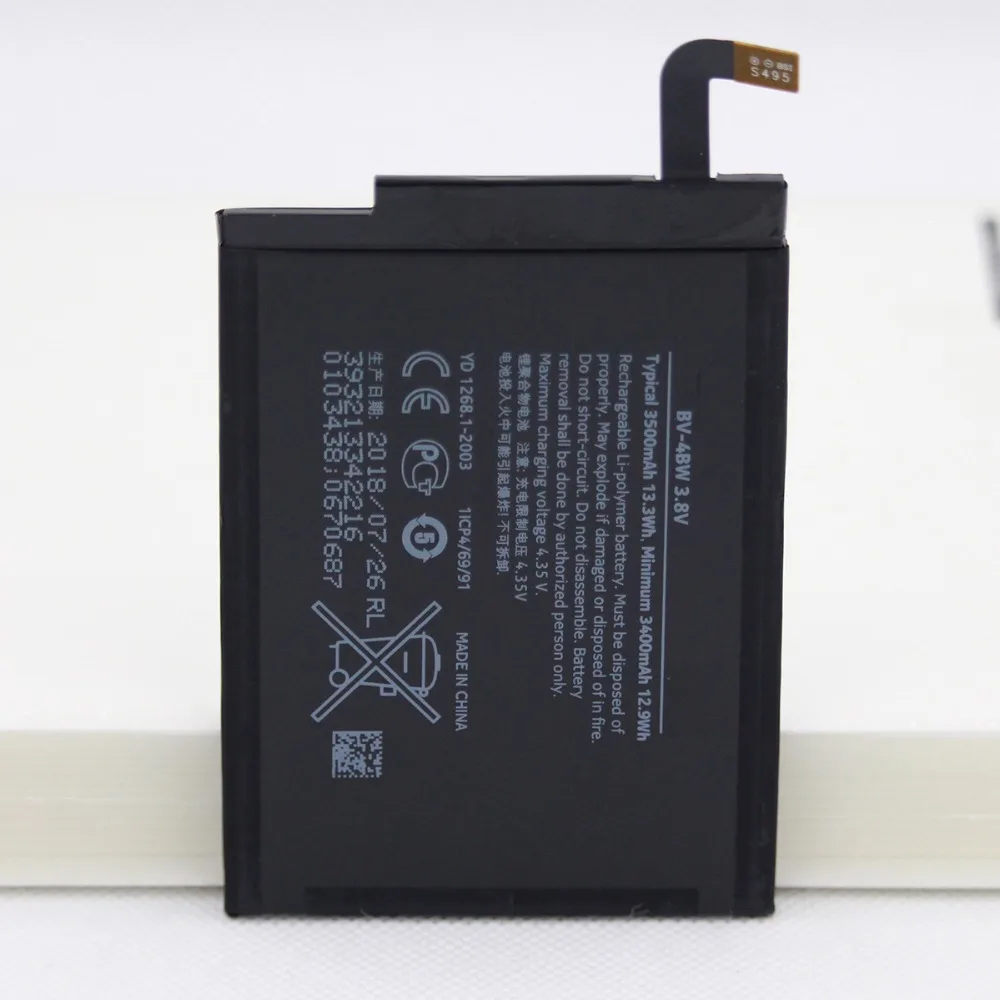 

2pcs/lot Mobile Phone Battery BV-4BW for Nokia Lumia 1520 MARS Phablet RM-937 Bea Lumia1520 BV4BW 3500mAh lithium battery