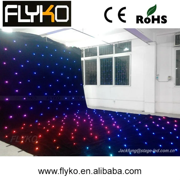 

LED Star Curtain With Controller New&Hot Super Price RGB/RGBW Color Mixing,LED Wedding Backdrops LED DJ Backdorps 90V-240V