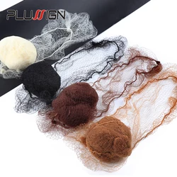 Filet à cheveux en nylon durable pour chignon, outil de coiffure, noir, marron, beige, café, 4 couleurs, maille de 5mm, 20 pièces