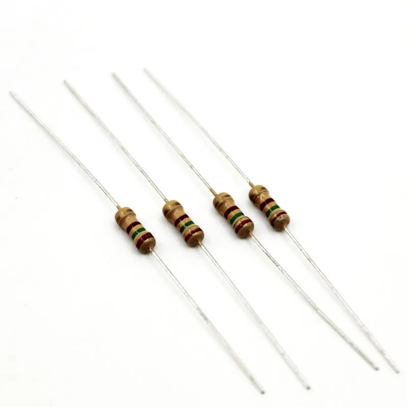 1000pcs Carbon Film Resistors 1/4 W Watt 0.25W 5% 0.1-0.91 1-910 1k-910k 1M-10M Ohm 100K 200K 300K 1M 10M 0 Ohm Diy Resistor