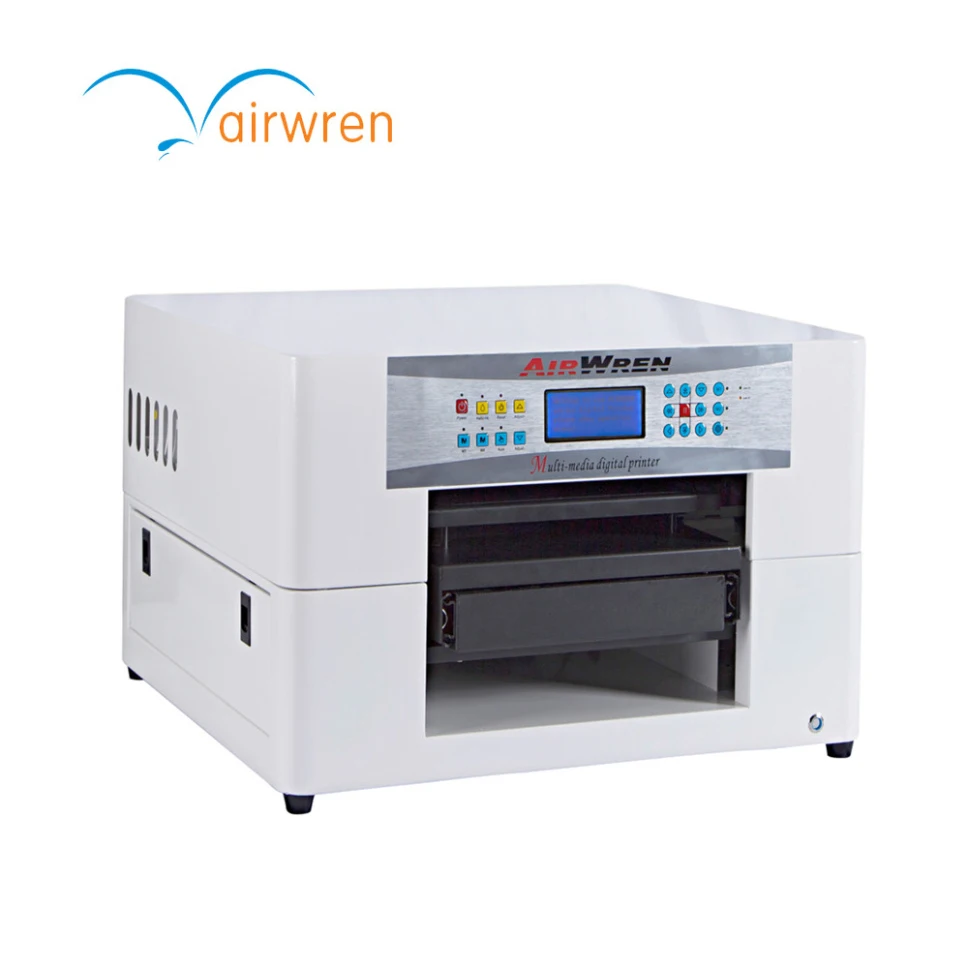 2020 Hot Sale A3 Size T-shirt Printing Machine with CMYKWW Full-Closed CISS For Dark and Light Color Garments