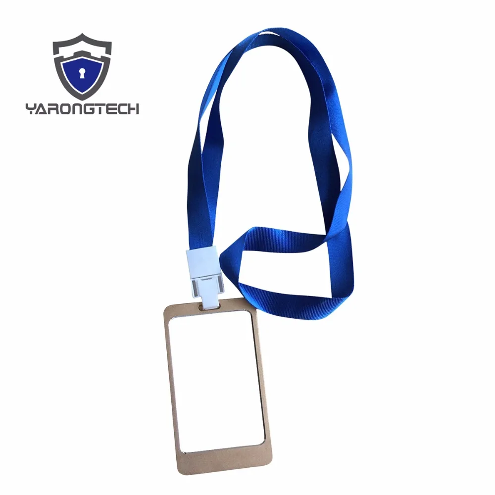 

2016 New aluminium alloy employee worker ID Card Holder with Lanyard