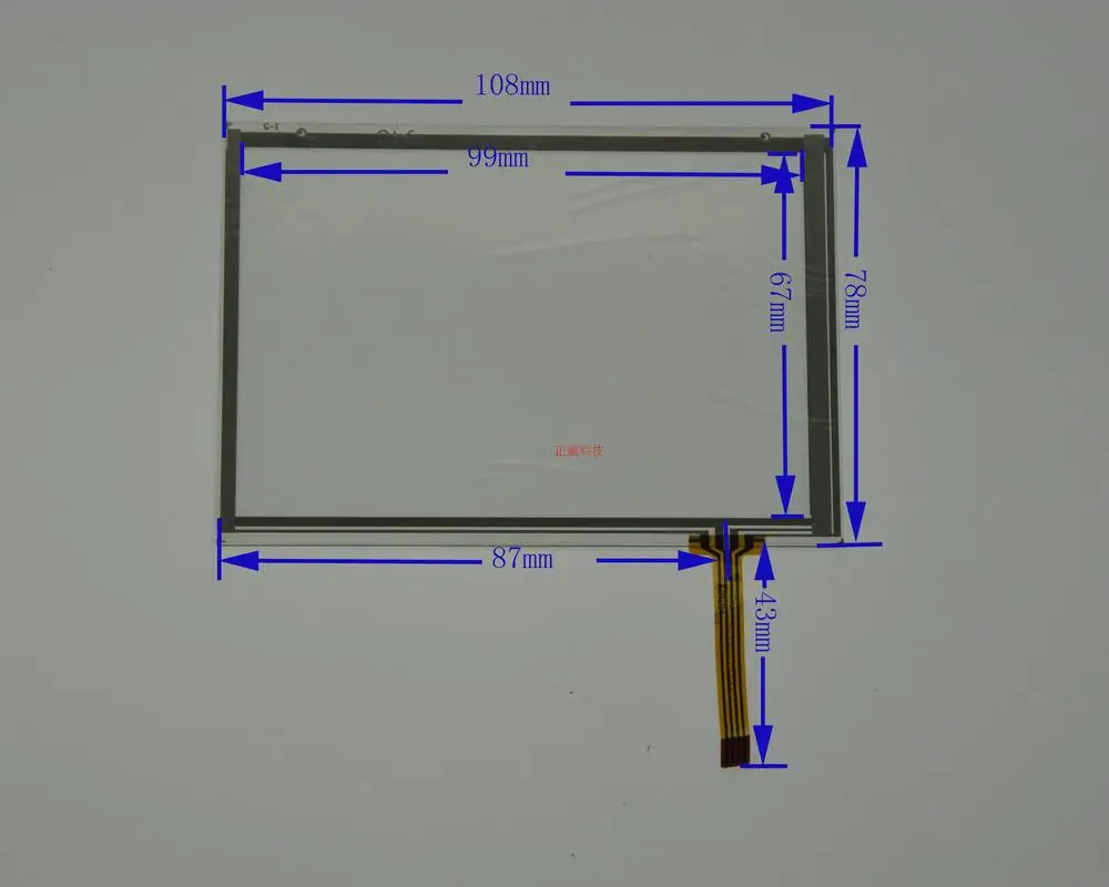 

4.7-inch external screen handwriting four-wire resistive touch screen 108 * 78 94C