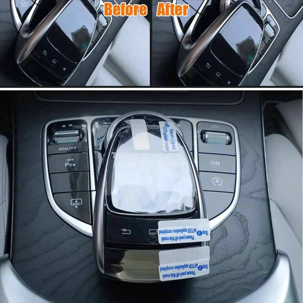 

Car Console Mouse Screen Protector Film Guard Anti-collision Protector Decal For Mercedes Benz C S Class GLC GLE Car Accessories
