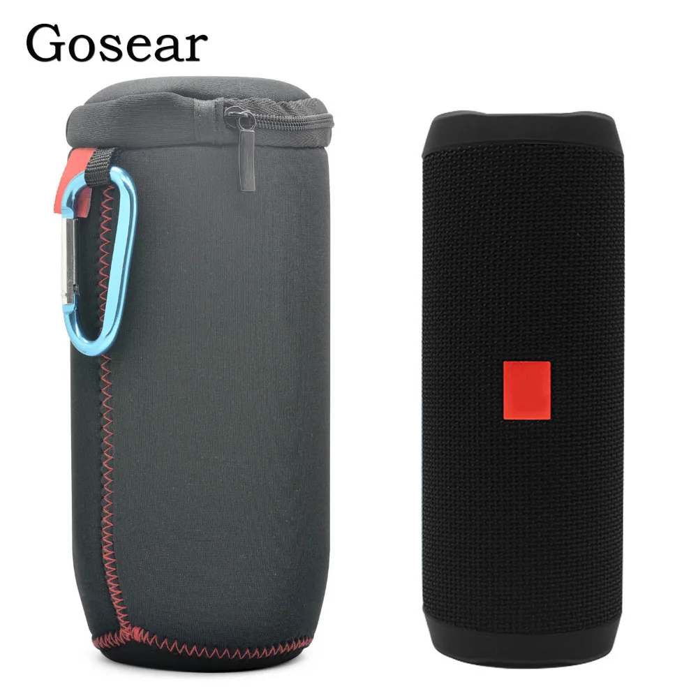 Gosear Travel Carrying Soft Storage Case Protective Storage Bag Pouch for JBL Flip4 Bluetooth-compatible Speaker Accessories