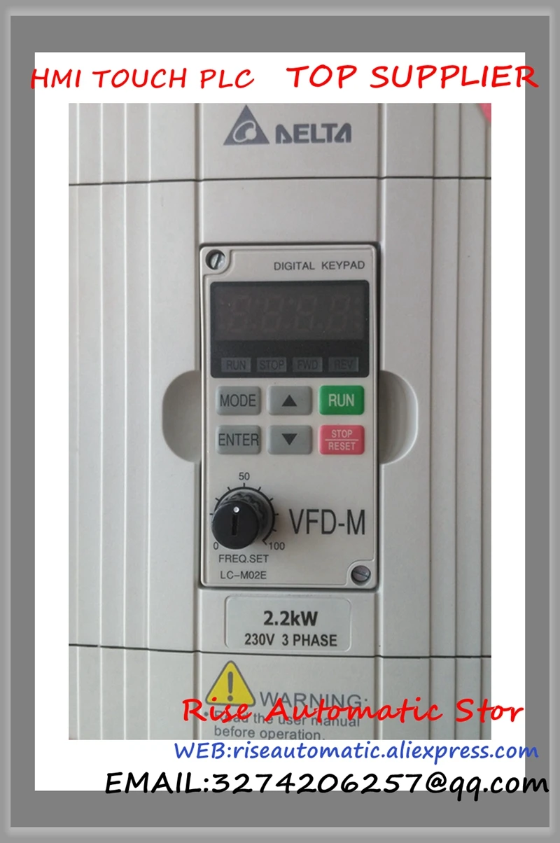 VFD-M Inverter AC 3 Phase 220V 2.2Kw 3HP 10A 400HZ New VFD022M23B