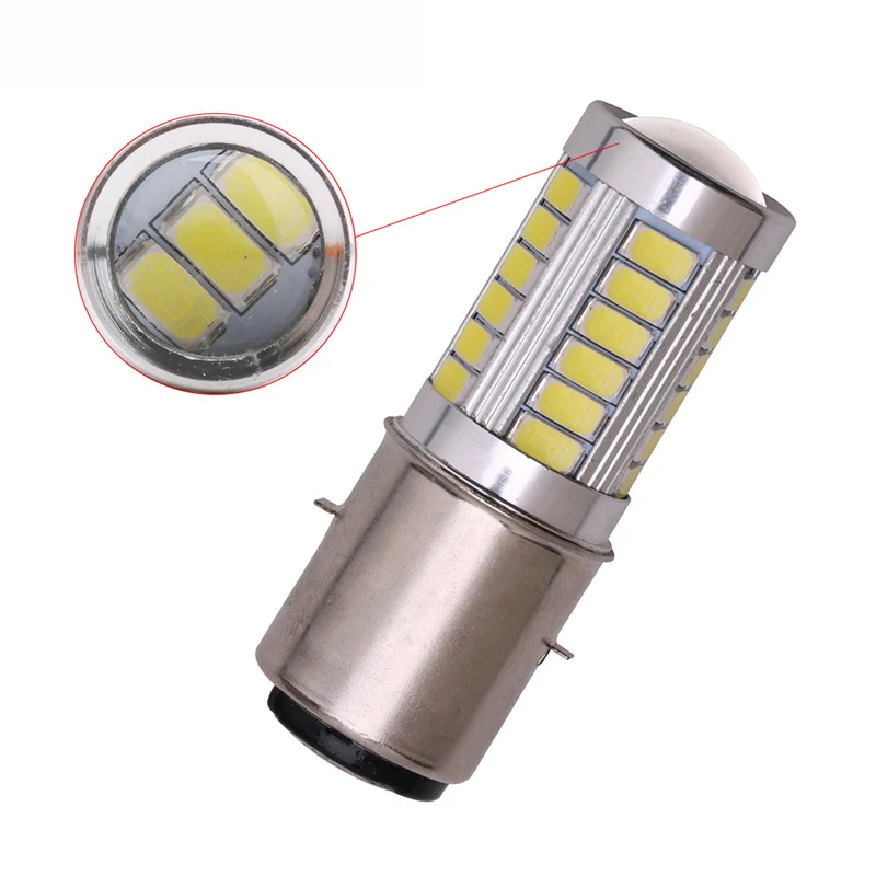 1PCS BA20D LED Motorcycle Headlight Bulb H6M Led Motorbike Front Fog Head light Lamp BA20D Headlight Bulb 12V