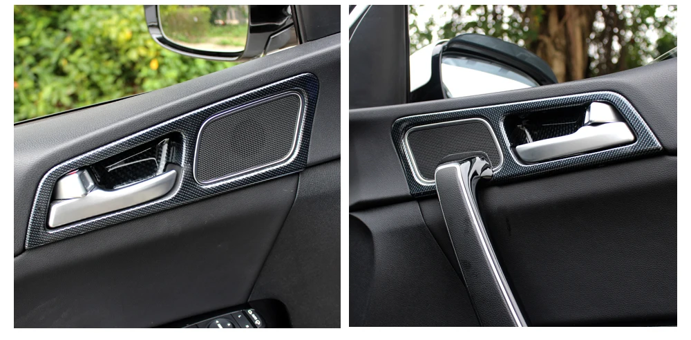 Para KIA Sportage 4 QL 2016 2017 2018 2019 2020 2021 manija de cuenco de puerta Interior de coche cubierta de marco embe